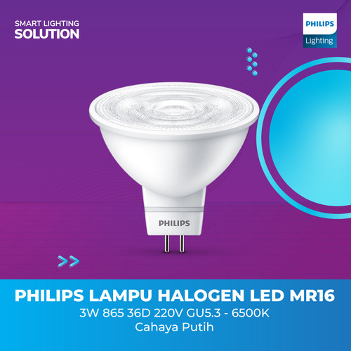 Philips Lampu MR16 LED - Cahaya Putih 3W 6500K CDL