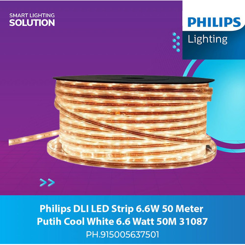 Philips DLI LED Strip 6.6W 50 Meter Putih Cool White 6.6 Watt 50M 31087