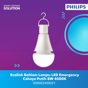 Ecolink Bohlam Lampu LED Emergency - Cahaya Putih 8W 6500K