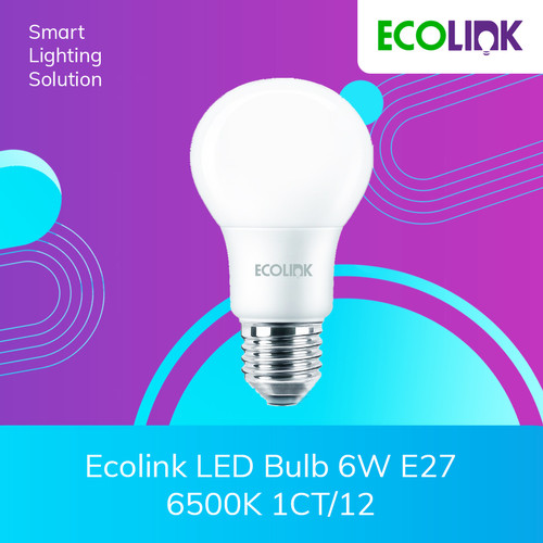 Ecolink Bohlam Lampu LED Bulb - Cahaya Putih 6W 6500K