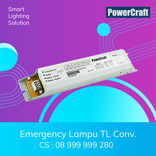 POWERCRAFT,Emergency lampu TL Conventional