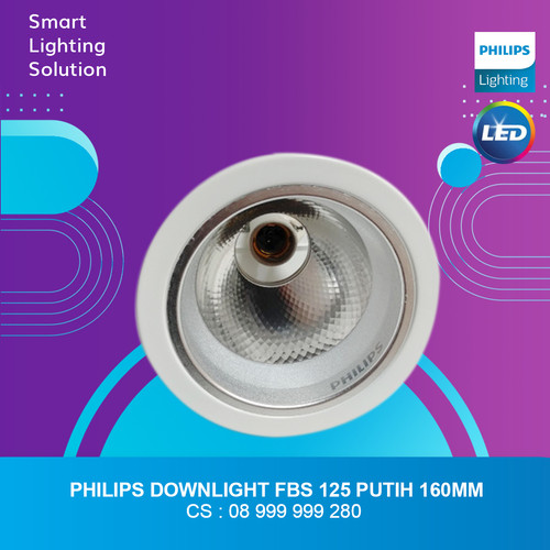 PHILIPS Downlight FBS125 C White - Max 20W E27 *lamp not included