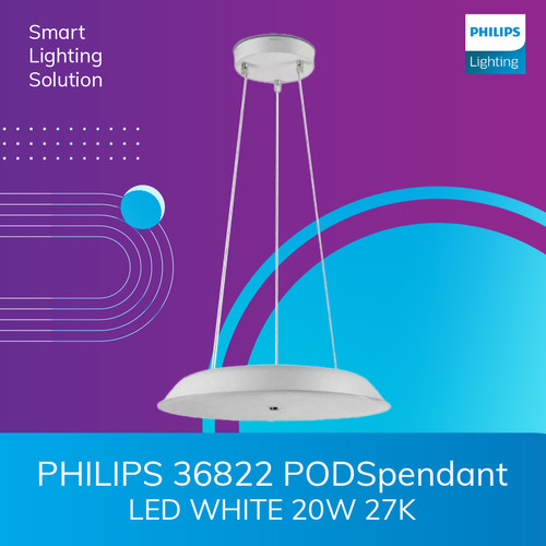 Philips Lampu Ganting Putih Lampu Pendant PODS White 20W Cahaya Kuning