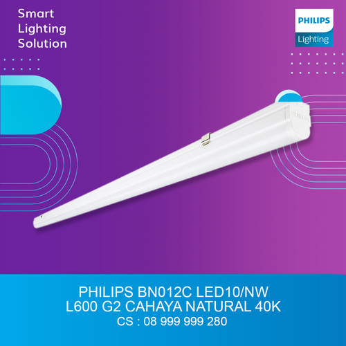 Philips Lampu Batten LED Tube 10W Natural Putih 4000K BN012C L600