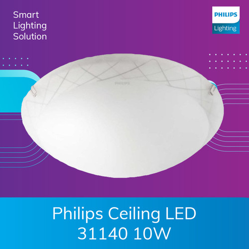 Lampu Plafon Philip Lampu LED Ceiling 10 watt Warm White Cahaya Kuning