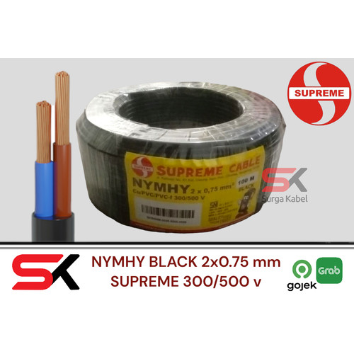 NYYHY 2x0.75mm/ KABEL SERABUT 2 x 0.75mm/ NYMHY 2x0.75/ NYMHY SUPREME