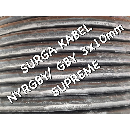 GBY 3x10mm SUPREME/ NYRGBY 3 x 10/ KABEL TANAM/ KABEL TANAH 3x10mm