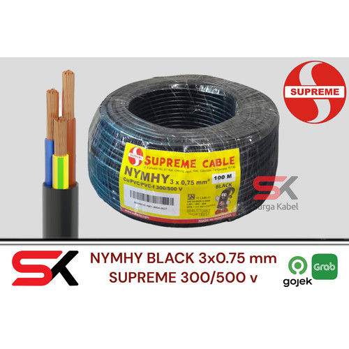 NYYHY 3x0.75 mm SUPREME | NYYHY 3 x 0.75 mm | KABEL SERABUT 3x0.75 mm