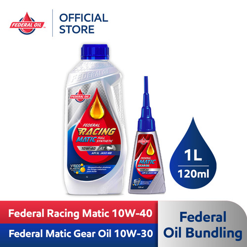 FEDERAL RACING MATIC 10W-40 AT 1L + MATIC GEAR OIL 10W-30 0.12L 120ml