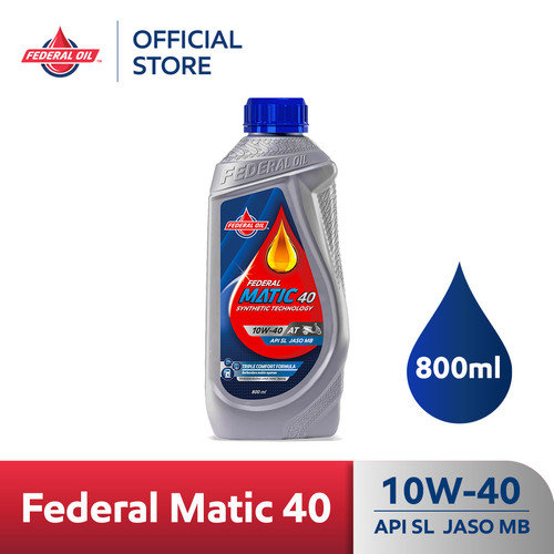 FEDERAL MATIC 40 10W-40 0.8L 800ml - Oli Motor Matic AT