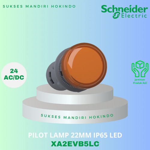 Pilot Lamp Jingga 24V AC DC LED Schneider Easy Harmony XA2EVB5LC ORI