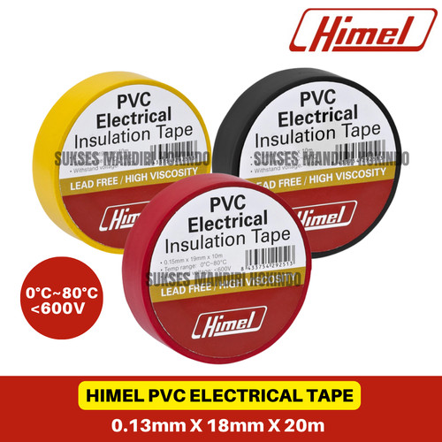 Isolasi Listrik Himel Electrical Tape 0.13mm X 18mm X 20mm Insulation