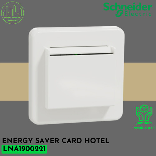 StopKontak Energy Saver Card Hotel Leona Schneider LNA1900221 ORI SNI