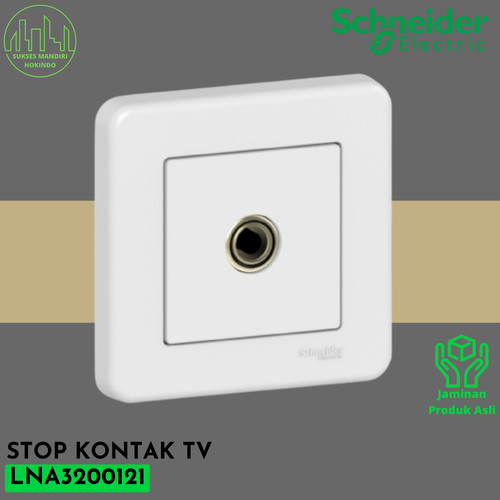 StopKontak TV Leona Schneider Socket TV 4 LNA3200121 Original SNI