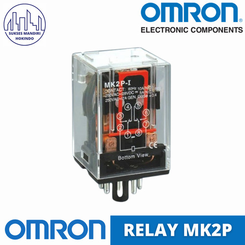 Relay Omron MK2P MK2SP 8 Pin 220 Volt Original SNI 8 kaki Relay Only