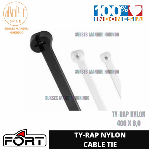 Ty Rap Nylon Cable Ties TRC-400T 400x8,0 100Pcs/ Pack Fortindo ORI SNI