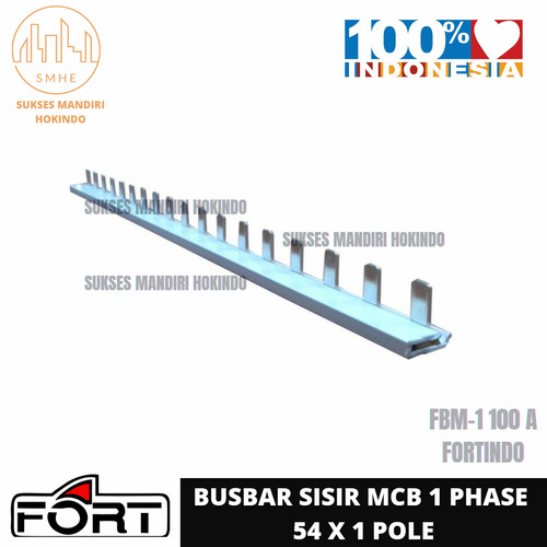 Busbar Sisir MCB 54 X 1 Pole 100Ampere FBM-1 1Phase Fortindo Original