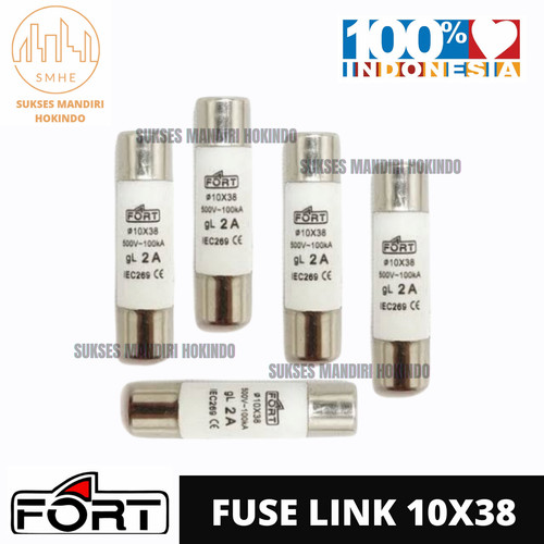 Fuse Link Ceramic 2-32 Ampere Fuse Sekring Keramik 10x38 Fortindo