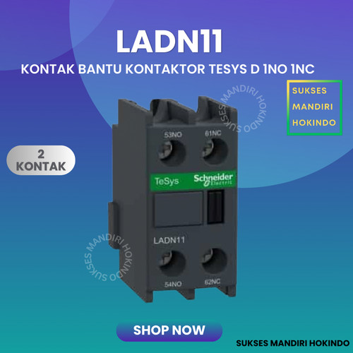 Kontak Bantu 1NO 1NC LADN11 Schneider TeSys D Original SNI 2 Contact