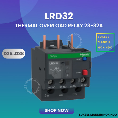 LRD32 LRD 32 Thermal Overload Relay Schneider TeSys Original SNI