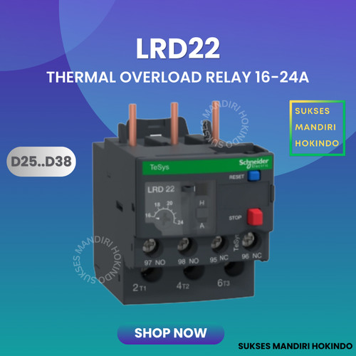 LRD22 LRD 22 Thermal Overload Relay Schneider TeSys Original SNI