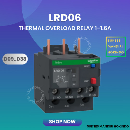 LRD06 LRD 06 Thermal Overload Relay Schneider TeSys Original SNI