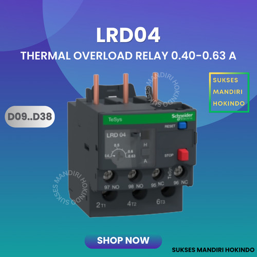 LRD04 LRD 04 Thermal Overload Relay Schneider TeSys Original SNI