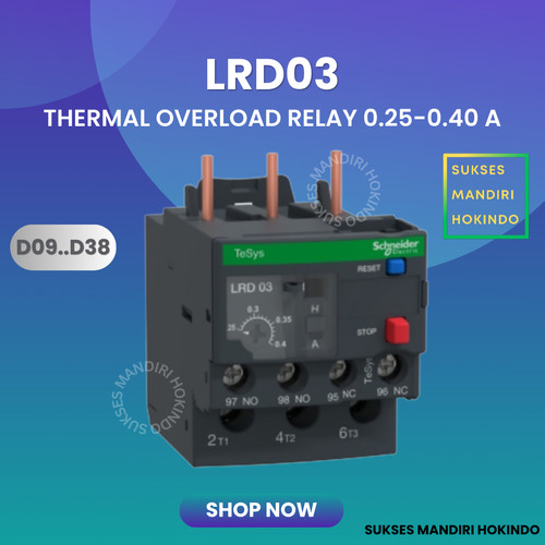 LRD03 LRD 03 Thermal Overload Relay Schneider TeSys Original SNI