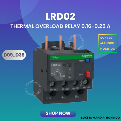 LRD02 LRD 02 Thermal Overload Relay Schneider TeSys Original SNI