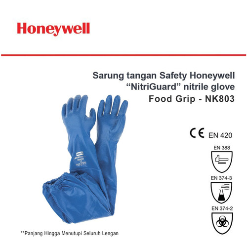 Sarung Tangan Safety - Food Grade - Nitrile Honeywell NitriGuard NK803