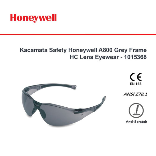 Kacamata Safety Honeywell A800 Grey Frame HC Lens Eyewear - 1015368