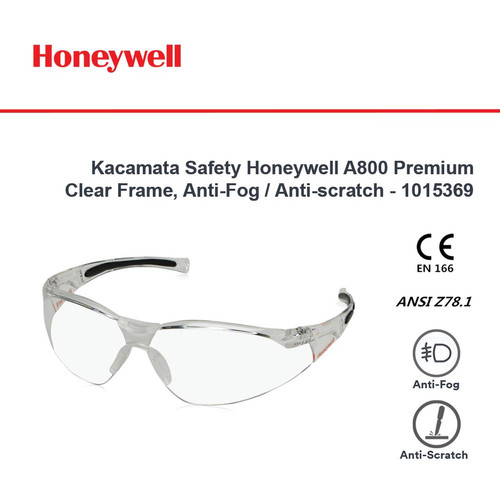 Kacamata Safety Honeywell A800 Premium Clear Frame - 1015369