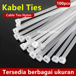 Kabel Ties Cable Ties Nylon Putih Kabel 100pcs 2.5 2.6 3.6 4.8 8 10 100 150 200 250 300 550