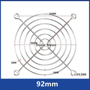 Grill Fan Cover Grill Kipas Kawat Metal Grill Besi Jaring cooling fan