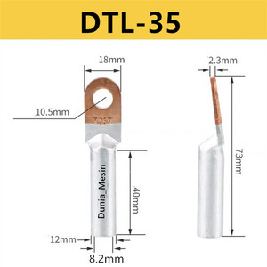 Skun Kabel Lug Bimetal AL-CU DTL-35 DTL-50 DTL-70 35mm 50mm 70mm Scun