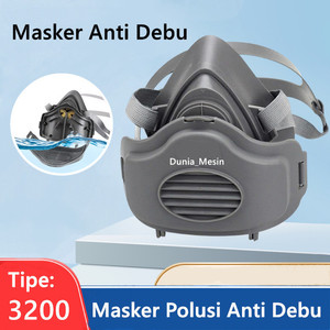 3M Respirator Masker Gas Masker Cat Anti Debu Masker Polusi Anti Debu