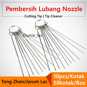 Cleaner Pembersih Lubang Nozzle Tong Zhen Jarum Rojok Mata Cutting Tip