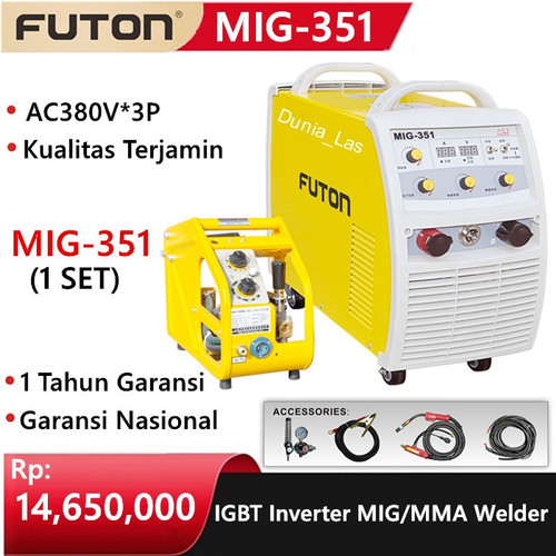 FUTON MIG-351 Mesin Las Inverter Travo Las MIG MAG MMA 351 350A