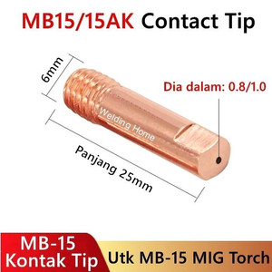 MB15 MB24 MB36 Kontak Contact Tip M6×25 M6×28 M8×30 0.8mm 1.0mm 1.2