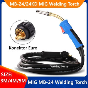 MB24 MB-24 Mig Stang Las Welding Torch CO Tipe Binzel 3M 4M 5M 3 Meter