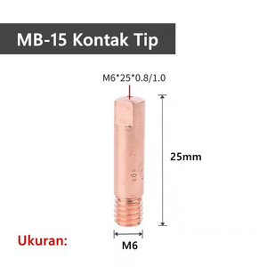 MB15 MB-15 Nozzle Tip Holder swanneck Kontak Contact Tip M6×25 Baut