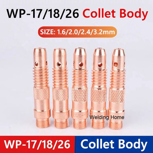 WP17 WP18 WP26 Collet Body TIG Argon Las Torch 1.6mm 2.0mm 2.4mm 3.2mm