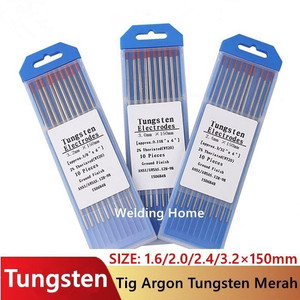 Tig Argon Tungsten Electrode Merah 1.6mm 2.0mm 2.4mm 3.2mm ×150mm Red