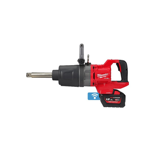 Mesin Pembuka Baut Milwaukee M18 ONEFHIWF1D 2711Nm FUEL One-Key 1″ High Torque D-Handle Impact Wrench With Friction Ring and Extended Anvil Panjang in Carrying Case Impek