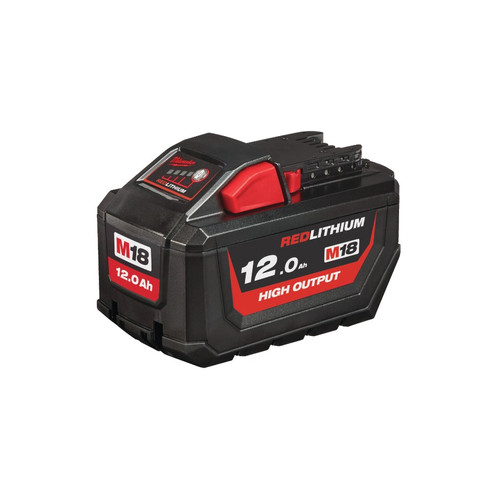 Baterai Milwaukee M18 HB12 REDLITHIUM High Output 12.0 AH Battey Pack Rechargerable Kompatibel dengan Semua M18