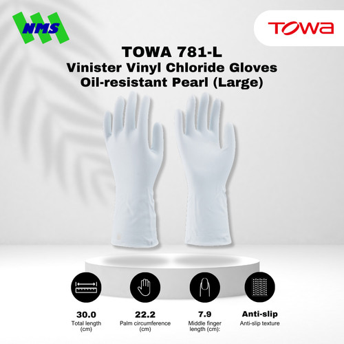 Sarung Tangan Tahan Minyak Towa 781-L PVC Oil-resistant Thin Gloves