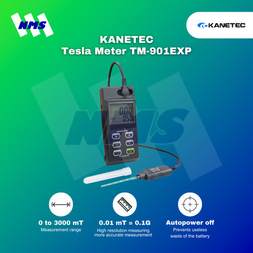 Tesla Meter KANETEC TM-901EXP with Probe Alat Ukur Medan Magnet