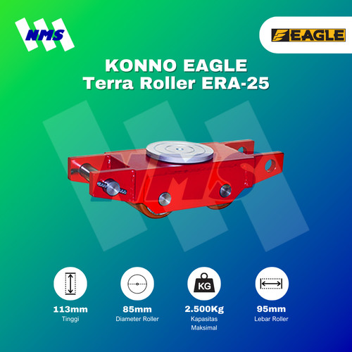 RODA PEMINDAH BARANG KONNO EAGLE ERA-25 MACHINERY MOVER ROLLER ROLL TANK 2.5 TON