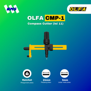 Jangkar Potong Lingkaran 1cm ~ 15cm OLFA CMP-1 Compass Circle Cutter