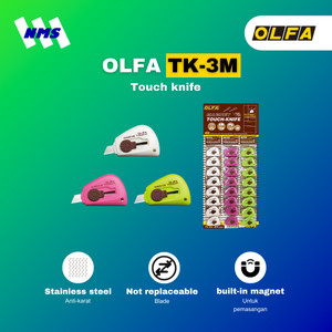 Cutter Safety OLFA TK-3M Touch Knife Original Pembuka Paket